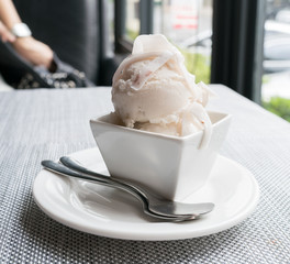 coconut ice cream