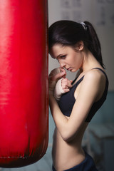 girl in Boxing gloves