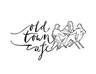 Old town cafe card.