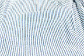 blue and white fabric with stripes