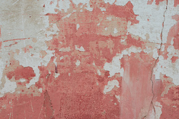 Wall fragment with attritions and cracks
