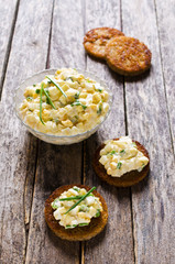 Sandwich with egg salad