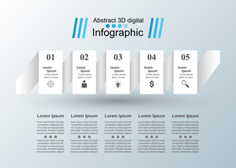 Fototapeta na wymiar Business Infographics origami style Vector illustration.