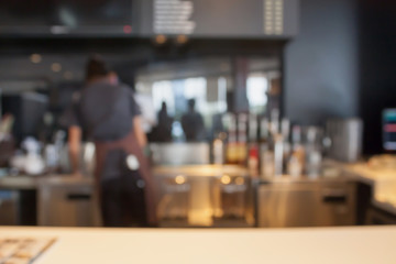 coffee cafe shop kitchen with table top
