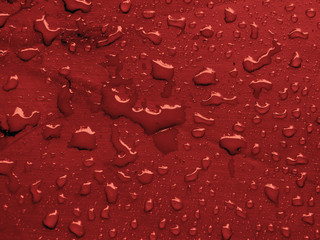 water drops on metallic surface