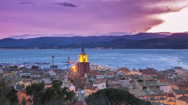 Time lapse of St. Tropez, HD movie (1920X1080, 25 fps))