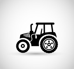 Tractor icon vector