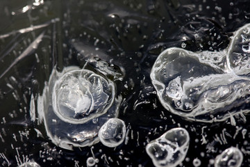 abstract macro background. ice stucture closeup