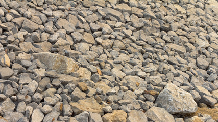 Background pile of rocks more.