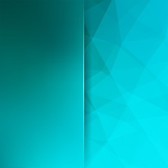 Abstract geometric style blue background. 