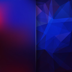 Background of geometric shapes. Blur background with glass. 
