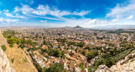 Fototapeta na wymiar Lycabettus hill in Athens, Greece