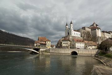 Naklejka premium Aarburg Castle in Switzerland