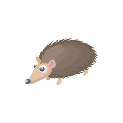 Hedgehog icon, cartoon style