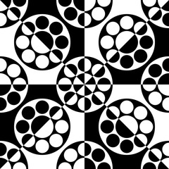 Seamless Circle and Triangle Pattern