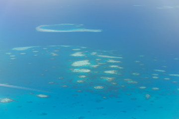 Naklejka premium Maldive island in ocean