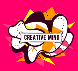 Vector illustration of colorful yellow and white abstract compos