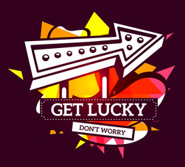 Vector illustration of colorful red and yellow abstract composit