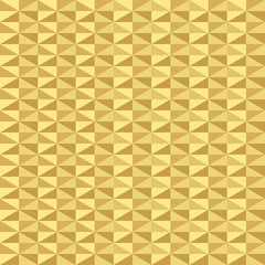 Gold geometric seamless pattern.