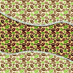 Background with coffee beans. 