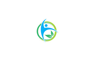 happy human leaf ecology logo