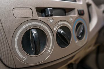 Car Air Conditioner buttons - close up
