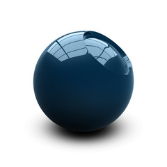 Shape with cap paint on white background