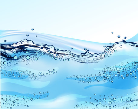 Blue Water Splash 