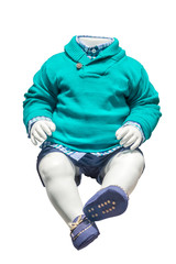 Children's suit isolated on a white background