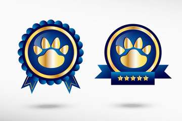 Paw stylish quality guarantee badges