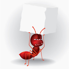 Illustration of ant in funny character