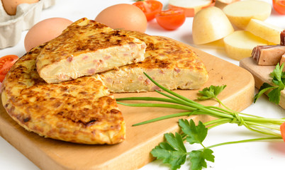 Tortilla di patate, close-up