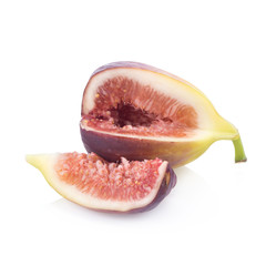 fresh figs on a white background