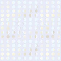 月の満ち欠け　水玉パターン