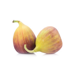 fresh figs on a white background