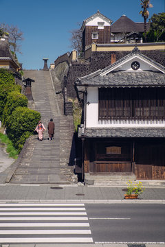 Kitsuki Town Japan/ Kitsuki Old Town in Kyushu Japan