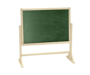 Obraz premium green blackboard, chalkboard isolated on white. 3D rendering.