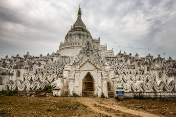White pagoda of Hsinbyume in Mingun, Myanmar
