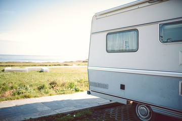 camper van on a summer day