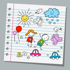 notebook paper summer