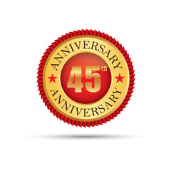 45 years anniversary logo