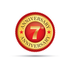 7 years anniversary logo
