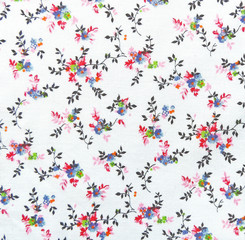 Floral textile or cloth, macro shot          