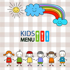Fototapeta premium kids menu background