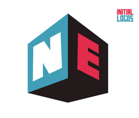 NE Initial Logo for your startup venture