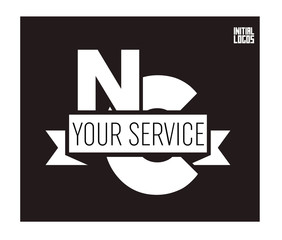NC Initial Logo for your startup venture