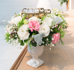 marriage portion with flowers