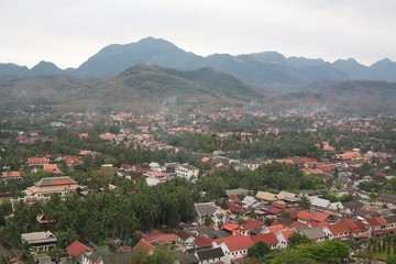 Fototapeta na wymiar Mount Phousi in Luang Prabang city ,Laos