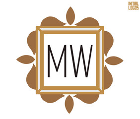 MW Initial Logo for your startup venture