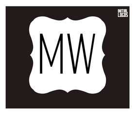 MW Initial Logo for your startup venture